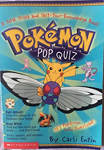 Pokemon: Pokemon Pop Quiz!: A Total Trivia and Test Your Knowledge Book: A Total Trivia And Test Your Knowledge Book! - 6714