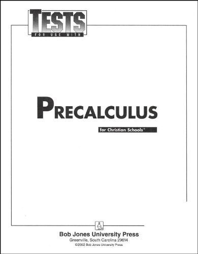 Pre-Calculus Tests Grd 12 - 5006