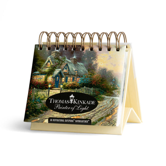 Thomas Kinkade Painter of Light: An Inspirational DaySpring DayBrightener - Perpetual Calendar with Encouraging Scripture from the King James Bible - 5902