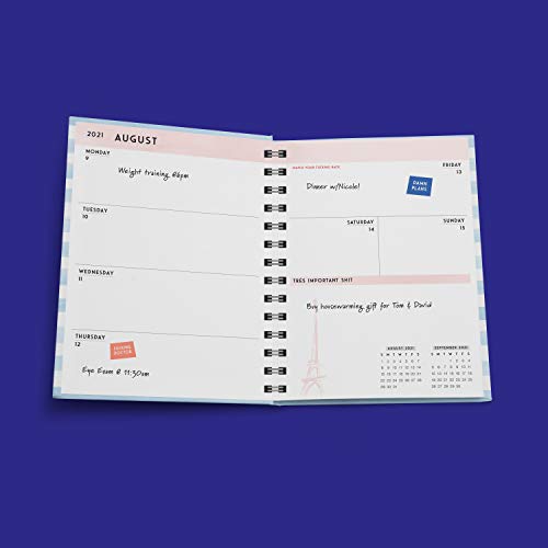 2021 C'est La F*cking Vie Planner: 17-Month Weekly Organizer (Get Shit Done Monthly, Includes Stickers, Thru December 2021) - 9245