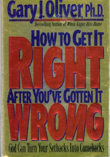 How to Get It Right After You'Ve Gotten It Wrong - 8531