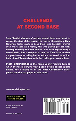 Challenge at Second Base (Matt Christopher Sports Classics) - 266