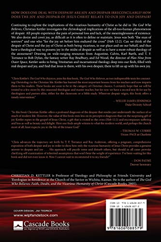 The God Who Rejoices: Joy, Despair, and the Vicarious Humanity of Christ - 1888