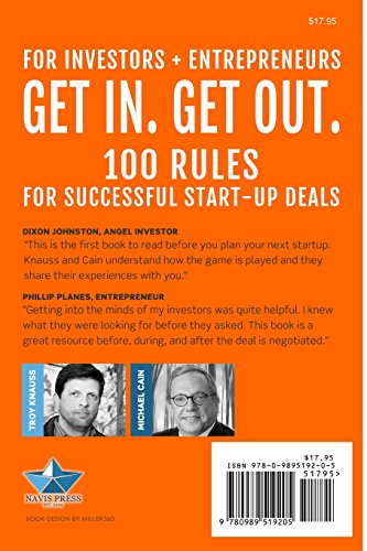Get In Get Out: 100 Rules for Successful Start-Up Deals - 1779