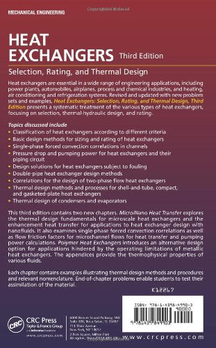 Heat Exchangers: Selection, Rating, and Thermal Design, Third Edition - 7153