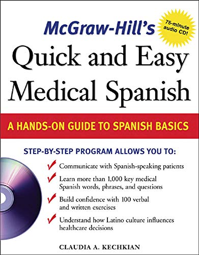 McGraw-Hill's Quick and Easy Medical Spanish w/Audio CD - 9454