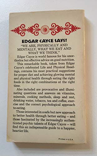 Edgar Cayce on diet and health, - 5819