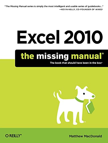 Excel 2010: The Missing Manual - 7621