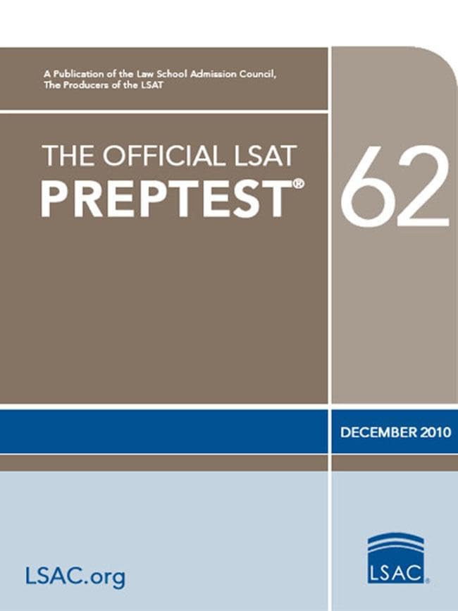 The Official LSAT PrepTest 62: (Dec. 2010 LSAT) - 4264