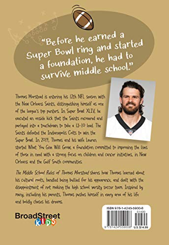 The Middle School Rules of Thomas Morstead (Paperback)  An Empowering Book for Kids on How to Navigate Life in Middle School - 4696