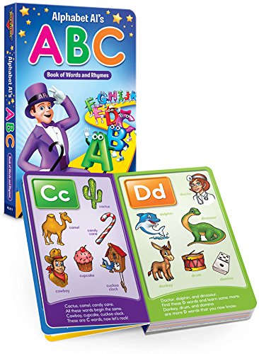 Alphabet Al's ABC Book of Words and Rhymes Board Book by Rock 'N Learn - 4982